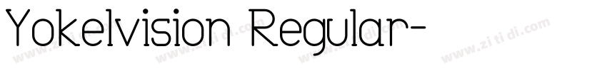 Yokelvision Regular字体转换